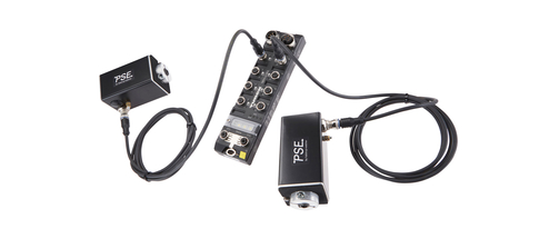 Indirekte Verkabelung der Direktantriebe PSD mit IO-Link über Hub/Gateway